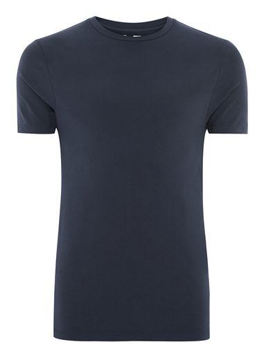 Topman Mens Navy Ultra Muscle T-shirt