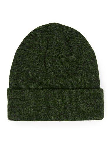 Topman Mens Nicce Green And Black Twist Beanie Hat