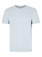 Topman Mens Grey Blue Towelling T-shirt