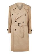 Topman Mens Stone Oversized Double Breasted Trench Coat