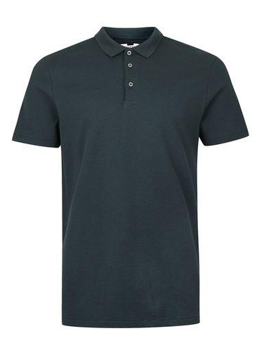 Topman Mens Green Slim Fit Polo Shirt