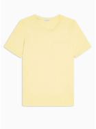 Selected Homme Mens Selected Homme Yellow Organic Cotton T-shirt