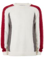 Topman Mens Multi Color Block Mohair Sweater