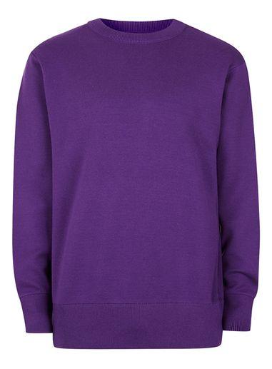 Topman Mens Purple Drop Shoulder Sports Sweater