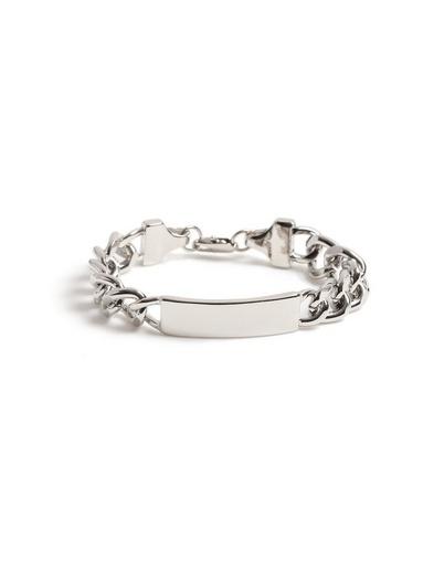Topman Mens Silver Id Bracelet*