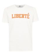 Topman Mens White 'liberte' T-shirt
