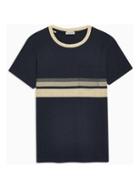 Selected Homme Mens Selected Homme Navy Block T-shirt