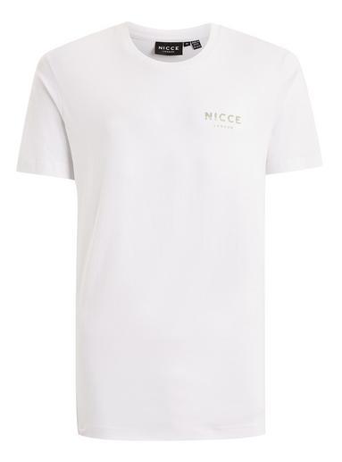 Topman Mens Nicce White Split T-shirt