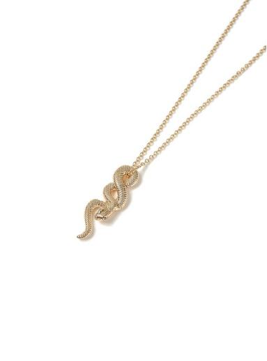 Topman Mens Gold Snake Necklace*