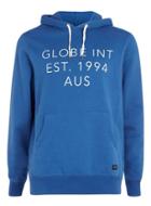 Topman Mens Globe Blue Pullover Hoodie*
