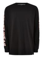 Topman Mens Vision Street Wear Black 3m Long Sleeve T-shirt
