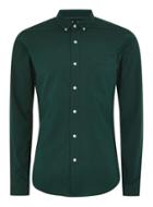 Topman Mens Forest Green Muscle Fit Oxford Shirt
