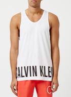 Topman Mens Calvin Klein White Logo Vest