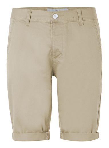 Topman Mens Stone Long Length Stretch Skinny Chino Shorts