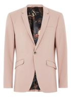 Topman Mens Pink Dusty Rose Skinny Suit Jacket