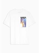 Topman Mens White Oversized Nasa T-shirt