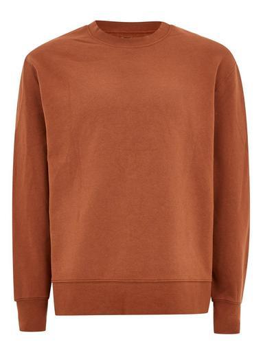 Topman Mens Brown Rust Sweatshirt