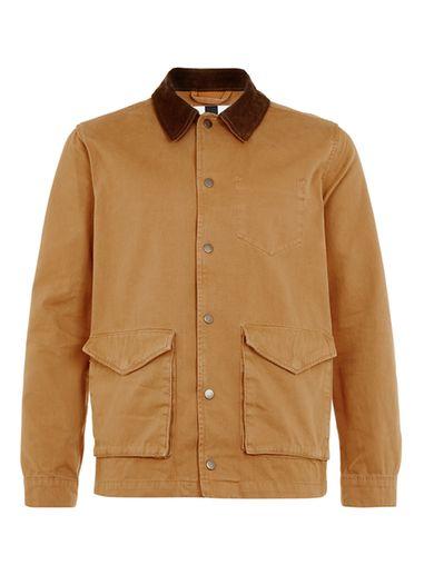 Topman Mens Tobacco Brown Worker Jacket