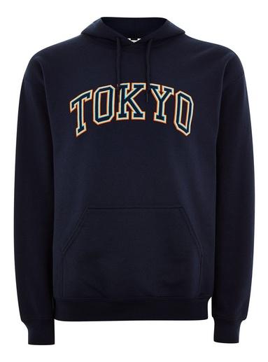 Topman Mens Navy 'tokyo' Hoodie