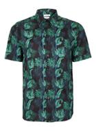 Topman Mens Multi Corsica Print Liberty Fabric Short Sleeve Dress Shirt