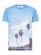 Topman Mens Blue 'seclusion' T-shirt