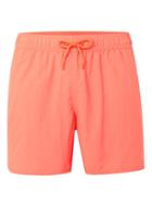 Topman Mens Neon Orange Runner Style Swim Shorts
