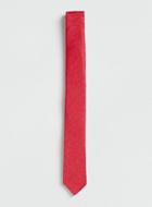 Topman Mens Red Tonic Slub Tie
