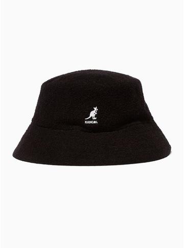 Kangol Mens Kangol Black Bucket Hat