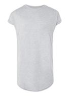 Topman Mens Light Grey Longline Drop Shoulder T-shirt
