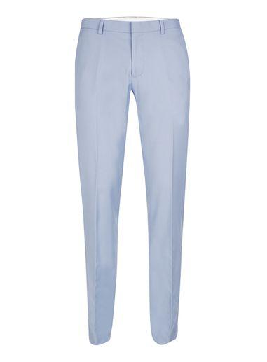 Topman Mens Dusty Blue Twill Skinny Fit Suit Pants