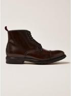 Topman Mens Brown Premium Leather Orpin Lace Up Boots