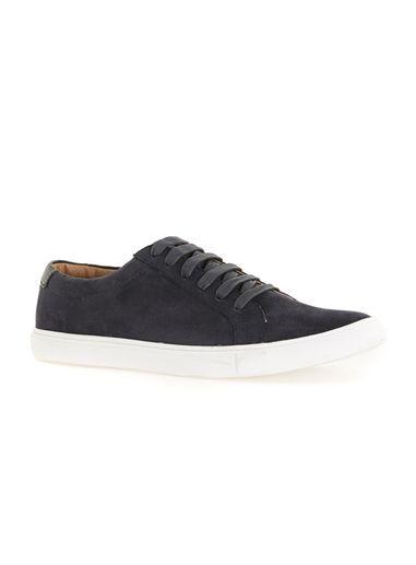 Topman Mens Blue Navy Faux Suede Sneakers