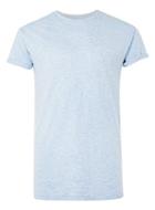 Topman Mens Light Blue Blue Slub Muscle Fit Roller T-shirt