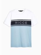 Nicce Mens Blue Nicce Panel T-shirt
