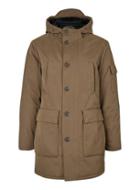 Topman Mens Green Ltd Khaki Premium Duck Down Parka