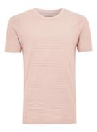 Topman Mens Selected Homme Pink And White T-shirt