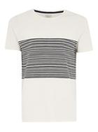 Topman Mens Brown Selected Homme Beige Stripe T-shirt