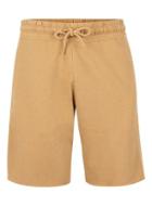 Topman Mens Brown Tan Raw Hem Jersey Shorts