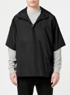Topman Mens Black Street Tailor Short Sleeve Poncho