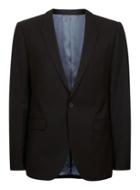 Topman Mens Black Textured Ultra Skinny Suit Jacket
