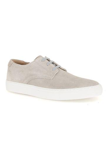 Topman Mens Grey Suede Lace Up Sport Shoes