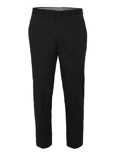 Topman Mens Black Twill Tapered Pants