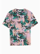 Topman Mens Pink Paint T-shirt