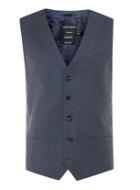 Topman Mens Blue Limited Edition Navy Skinny Fit Suit Vest