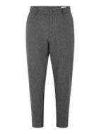 Topman Mens Grey Selected Homme Gray Tapered Pants