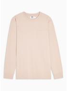 Topman Mens Dusty Pink Long Sleeve T-shirt