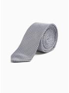 Topman Mens Grey Stone Houndstooth Tie
