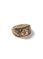Topman Mens Gold Look Crest Pinky Ring*