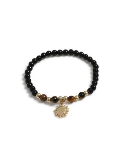 Topman Mens Brown Sun Charm Bracelet*