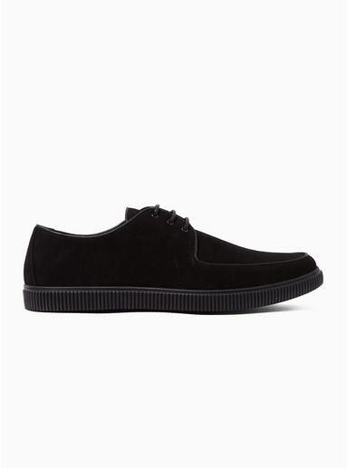 Topman Mens Black Faux Suede Regan Shoes